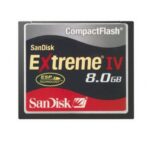 Used 8GB Sandisk Extreme IV CompactFlash Memory Card