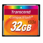 Used Transcend 32gb 133x Compact Flash Card